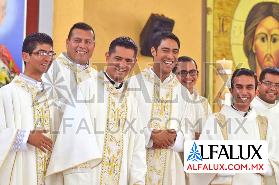 16 CATEDRAL CUERDA Alfalux Casulla Perla Brocado ClloBord Zacatecas Clientes Ordenacion 12